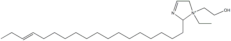 1-Ethyl-1-(2-hydroxyethyl)-2-(15-octadecenyl)-3-imidazoline-1-ium 结构式