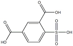 4-Sulfo-1,3-benzenedicarboxylic acid 结构式