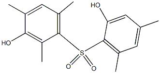 2',3-Dihydroxy-2,4,4',6,6'-pentamethyl[sulfonylbisbenzene] 结构式