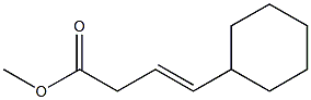 (E)-4-Cyclohexyl-3-butenoic acid methyl ester 结构式