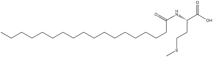 (S)-4-Methylthio-2-[(1-oxooctadecyl)amino]butanoic acid 结构式