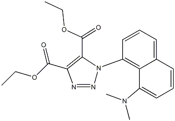 1-[8-(Dimethylamino)-1-naphtyl]-1H-1,2,3-triazole-4,5-dicarboxylic acid diethyl ester 结构式