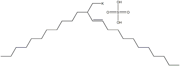 Sulfuric acid 2-undecyl-3-tetradecenyl=potassium ester salt 结构式