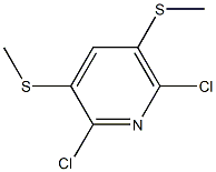 2-Chloro-3-methylthio-5-methylthio-6-chloropyridine 结构式