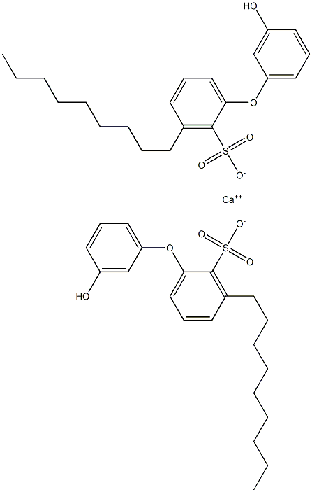 Bis(3'-hydroxy-3-nonyl[oxybisbenzene]-2-sulfonic acid)calcium salt 结构式