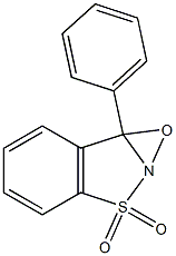 7b-Phenyl-7bH-oxazirino[2,3-b][1,2]benzisothiazole 3,3-dioxide 结构式