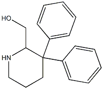 3,3-Diphenylpiperidine-2-methanol 结构式