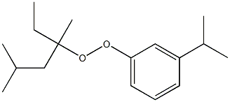 3-Isopropylphenyl 1,3-dimethyl-1-ethylbutyl peroxide 结构式
