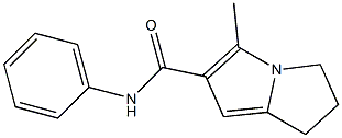 6,7-Dihydro-3-methyl-N-(phenyl)-5H-pyrrolizine-2-carboxamide 结构式