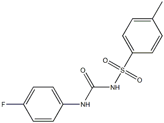 1-[4-Fluorophenyl]-3-(4-methylphenylsulfonyl)urea 结构式