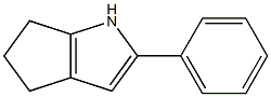 2-Phenyl-1,4,5,6-tetrahydrocyclopenta[b]pyrrole 结构式