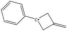 1-Phenyl-3-methylenecyclobutyl radical 结构式