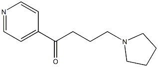 1-(4-Pyridinyl)-4-(1-pyrrolidinyl)-1-butanone 结构式