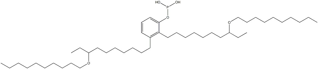 Phosphorous acid bis[8-(decyloxy)decyl]phenyl ester 结构式