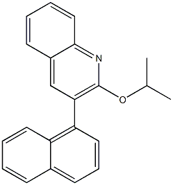 2-(Isopropyloxy)-3-(1-naphtyl)quinoline 结构式