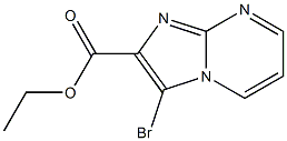 3-Bromoimidazo[1,2-a]pyrimidine-2-carboxylic acid ethyl ester 结构式