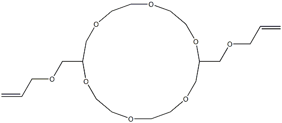 2,11-Bis(allyloxymethyl)-1,4,7,10,13,16-hexaoxacyclooctadecane 结构式