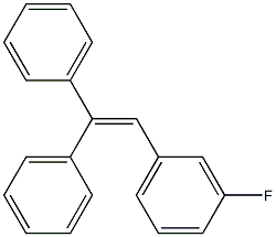 1,1-Diphenyl-2-(m-fluorophenyl)ethene 结构式