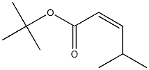 (Z)-4-Methyl-2-pentenoic acid tert-butyl ester 结构式