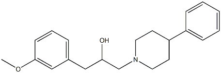 1-(3-Methoxyphenyl)-3-(4-phenyl-1-piperidinyl)-2-propanol 结构式