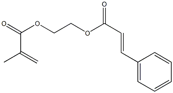 Methacrylic acid 2-cinnamoyloxyethyl ester 结构式