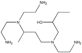 1-[N-(2-Aminoethyl)-N-[3-[bis(2-aminoethyl)amino]butyl]amino]-2-butanol 结构式