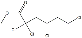 2,2,4,6-Tetrachlorohexanoic acid methyl ester 结构式