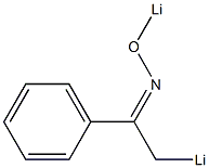 1-Phenyl-2-lithioethanone O-lithio oxime 结构式