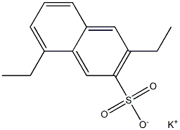 3,8-Diethyl-2-naphthalenesulfonic acid potassium salt 结构式