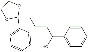 2-Phenyl-2-(4-hydroxy-4-phenylbutyl)-1,3-dioxolane 结构式