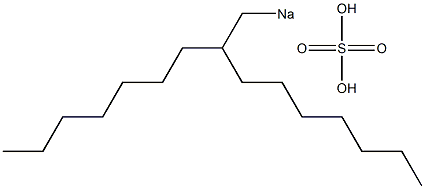 Sulfuric acid 2-heptylnonyl=sodium salt 结构式