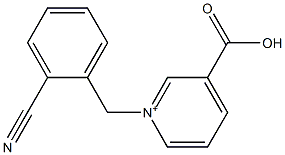 1-(2-Cyanobenzyl)-3-carboxypyridinium 结构式