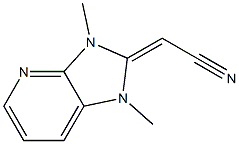 [(1,3-Dimethyl-2,3-dihydro-1H-imidazo[4,5-b]pyridin)-2-ylidene]acetonitrile 结构式