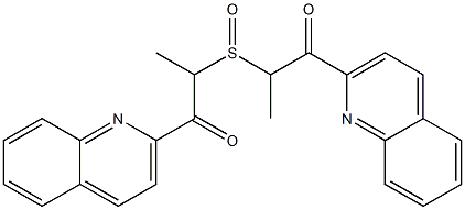 Methyl(2-oxo-2-(quinolin-2-yl)ethyl) sulfoxide 结构式
