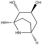 (1R,2S,3S,5S)-8-Azabicyclo[3.2.1]octane-2,3-diol 结构式