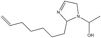 1-(1-Hydroxyethyl)-2-(6-heptenyl)-3-imidazoline 结构式