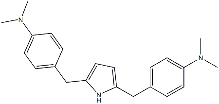 4,4'-[(1H-Pyrrole-2,5-diyl)bismethylene]bis(N,N-dimethylaniline) 结构式