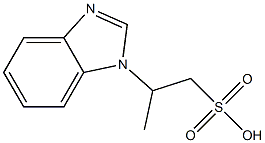 1-(1H-Benzimidazol-1-yl)-1-methylethane-2-sulfonic acid 结构式