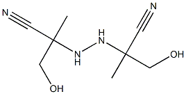 2,2'-Hydrazobis[2-(hydroxymethyl)propiononitrile] 结构式
