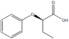 [R,(+)]-2-Phenoxybutyric acid 结构式