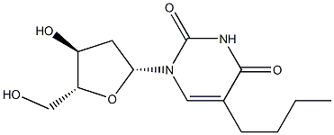 5-Butyl-2'-deoxyuridine 结构式