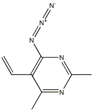 5-Vinyl-2,4-dimethyl-6-azidopyrimidine 结构式