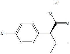 (S)-2-(4-Chlorophenyl)isovaleric acid potassium salt 结构式