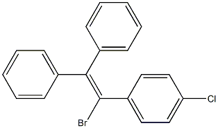1-Bromo-1-(p-chlorophenyl)-2,2-diphenylethene 结构式
