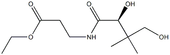(-)-3-[[(S)-2,4-Dihydroxy-3,3-dimethyl-1-oxobutyl]amino]propanoic acid ethyl ester 结构式
