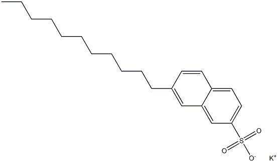7-Undecyl-2-naphthalenesulfonic acid potassium salt 结构式