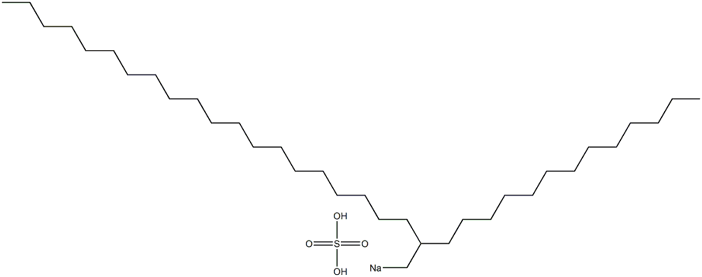 Sulfuric acid 2-tridecyldocosyl=sodium salt 结构式