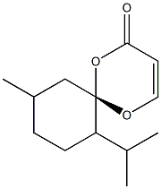 (6S)-7-Isopropyl-10-methyl-1,5-dioxaspiro[5.5]undeca-3-ene-2-one 结构式