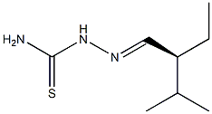 [S,(+)]-2-Ethyl-3-methylbutyraldehyde thiosemicarbazone 结构式