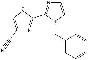 1'-Benzyl-2,2'-bi-1H-imidazole-4-carbonitrile 结构式